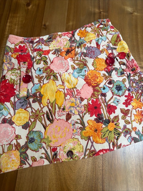 elevenses Dresses & Skirts - Anthropologie Elevenses Floral Velvet Skirt Size 6 Boho